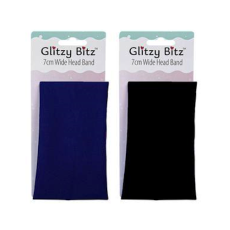 Wide Headband, 7cm - Black or Navy
